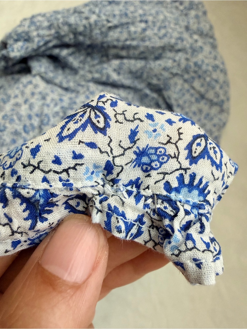 GAP x Doen Blue Floral Smocked Maxi Dress - Picture 10 of 12